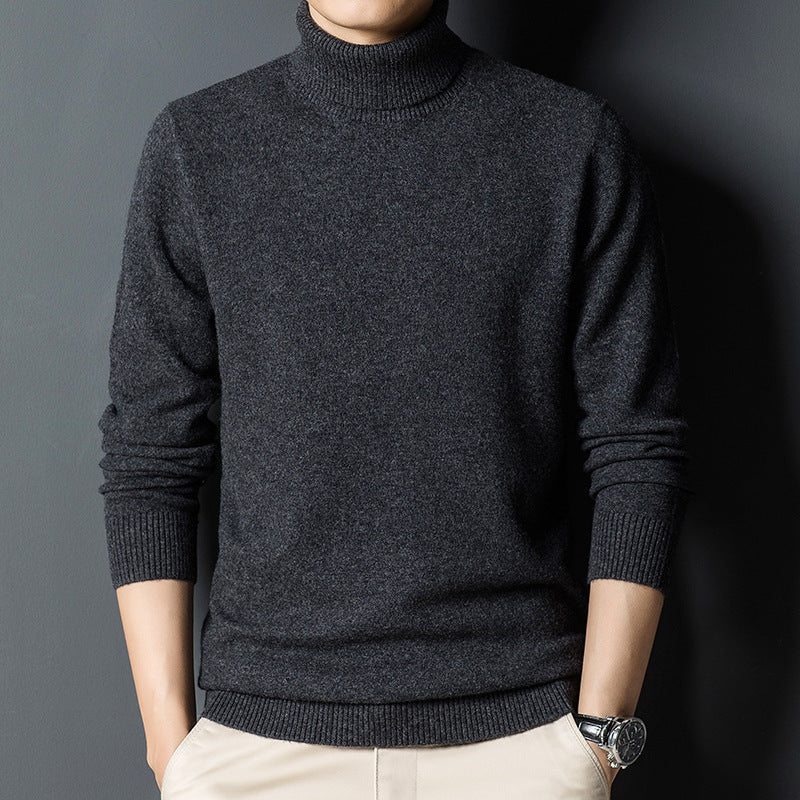 Ralph – Men's Turtleneck Sweater in Blue