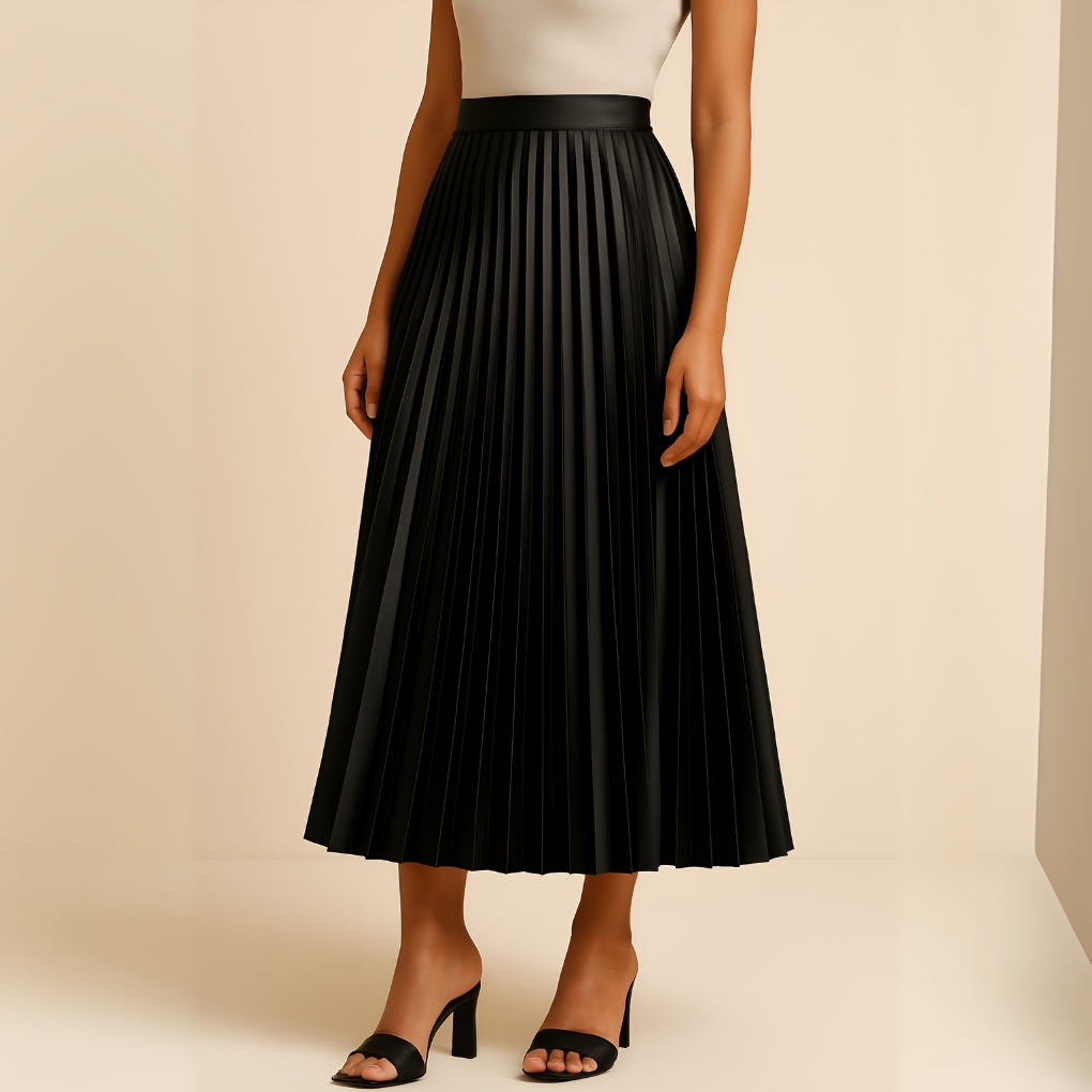 Inez – Pleated Midi Skirt product image