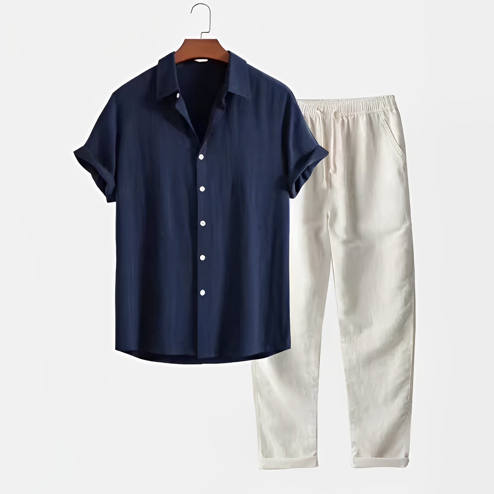 Phillip – Men's Summer Attire in Navy Blue