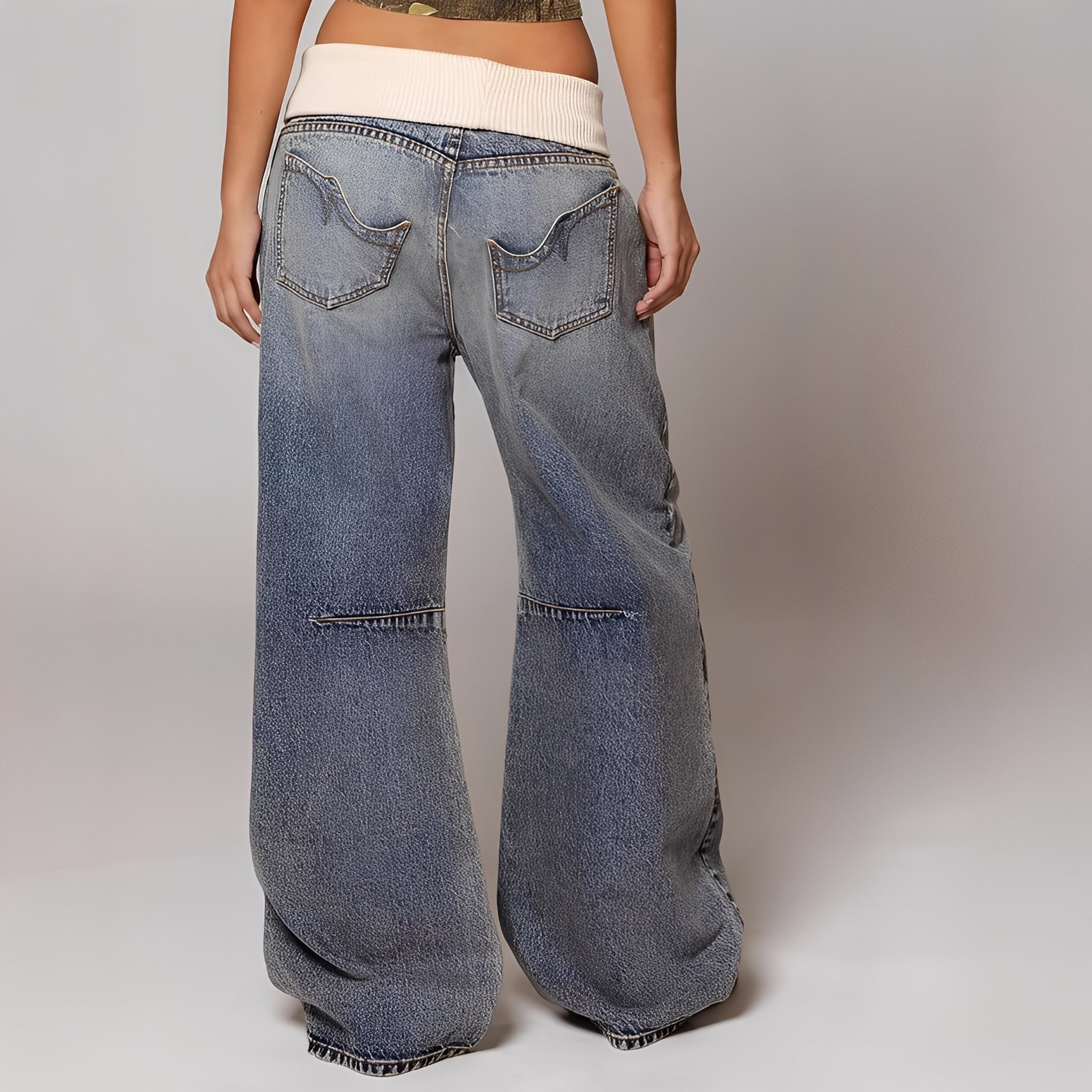 Vanessa – Women's Relaxed Fit Baggy Jeans in Blue