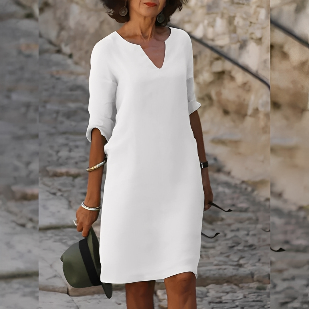Guilaine – Women's V-Neck Dress product image