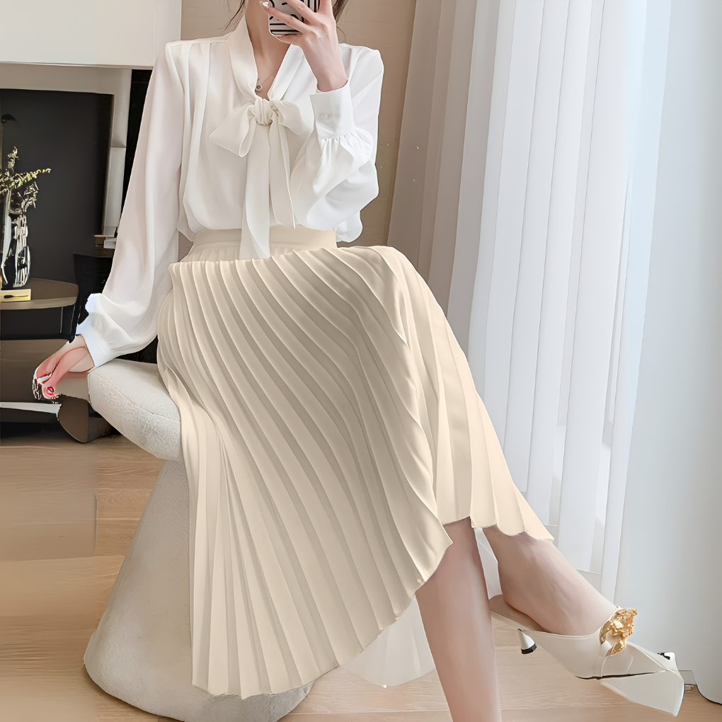 Inez – Pleated Midi Skirt product image