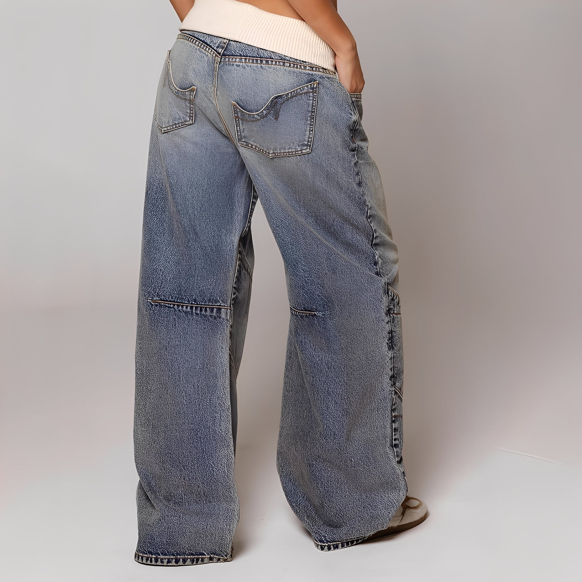 Vanessa – Women's Relaxed Fit Baggy Jeans in Blue