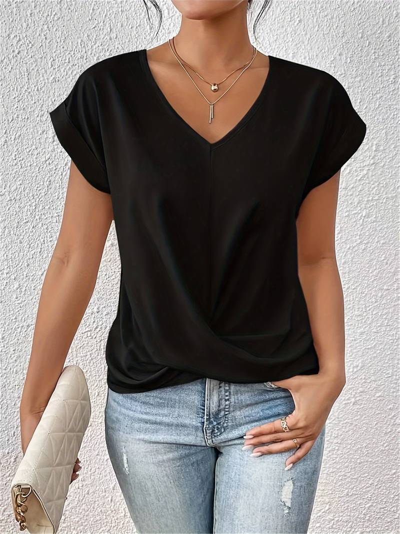 Zinnia – Short-Sleeve Tee in Black