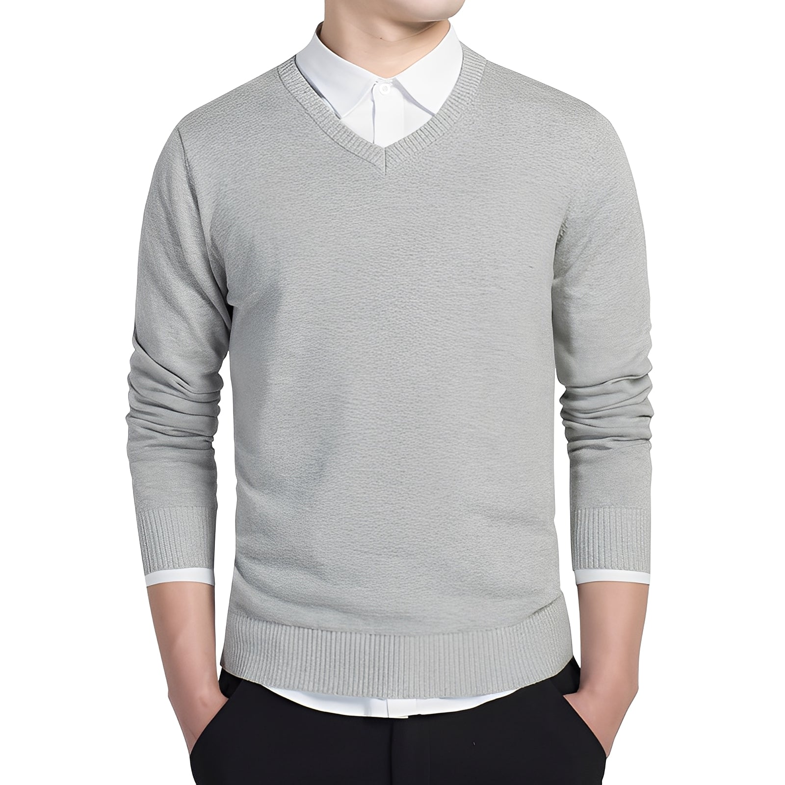 Tom – Men's V-Neck Sweater product image