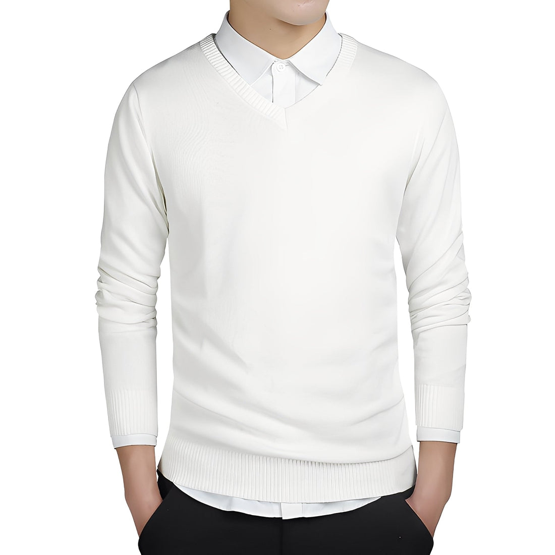 Tom – Men's V-Neck Sweater product image