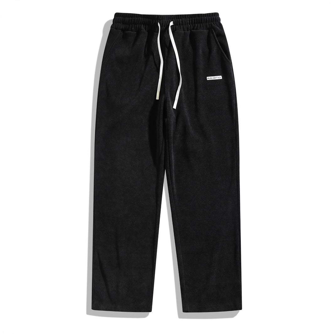 Kenrick – Men's Straight Cut Trousers in Black