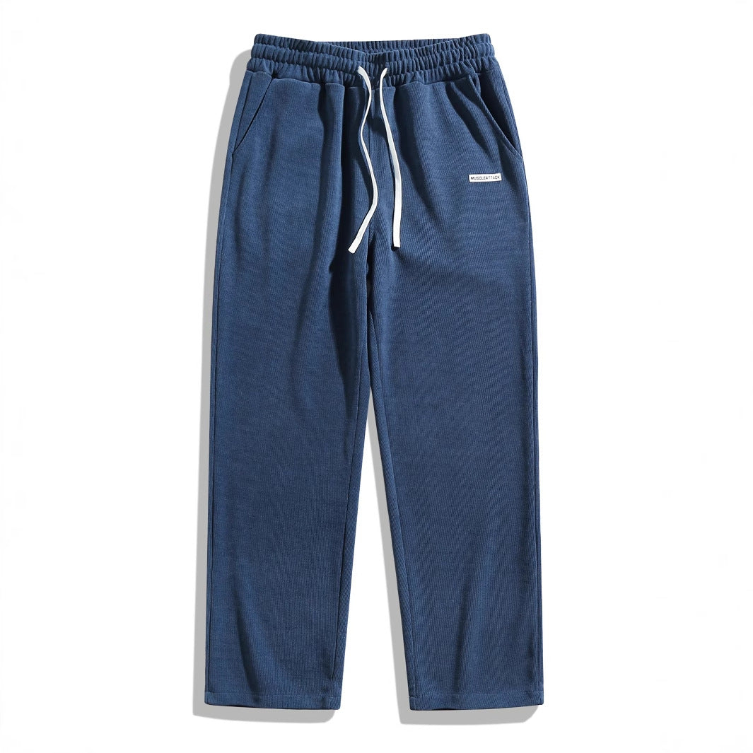 Kenrick – Men's Straight Cut Trousers in Black