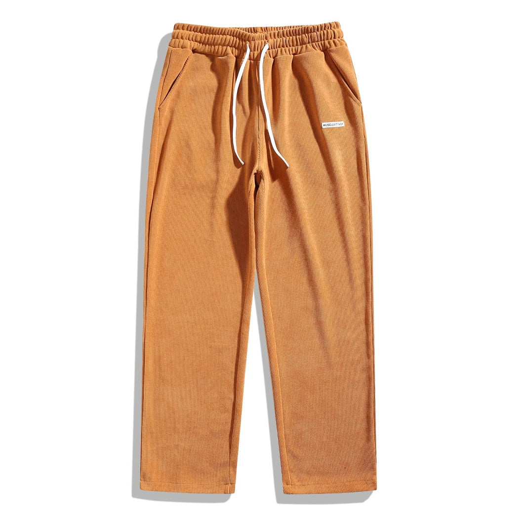 Kenrick – Men's Straight Cut Trousers in Black
