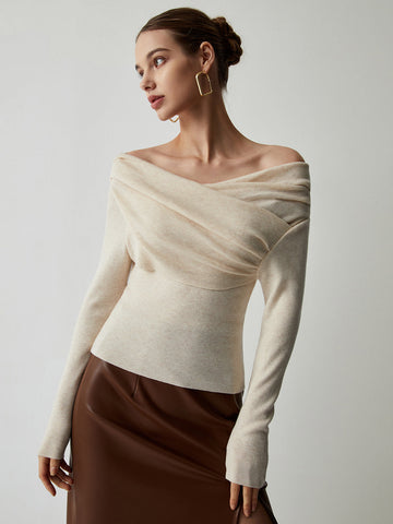 Yasmin – Off-Shoulder Knit Blouse product image