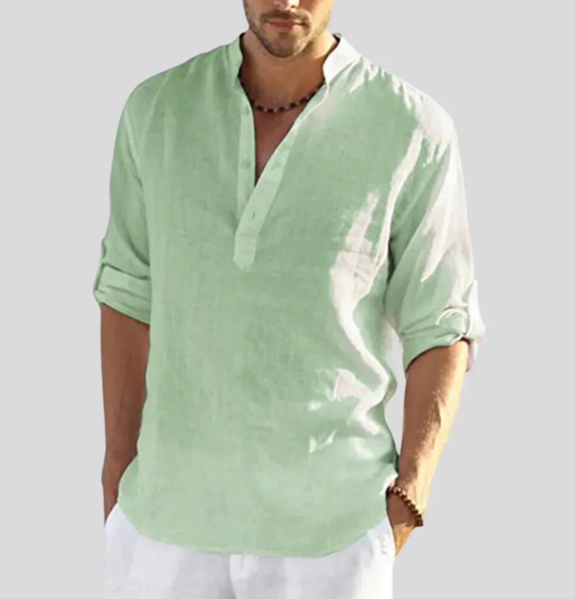 John – Men's Casual Shirt in Black
