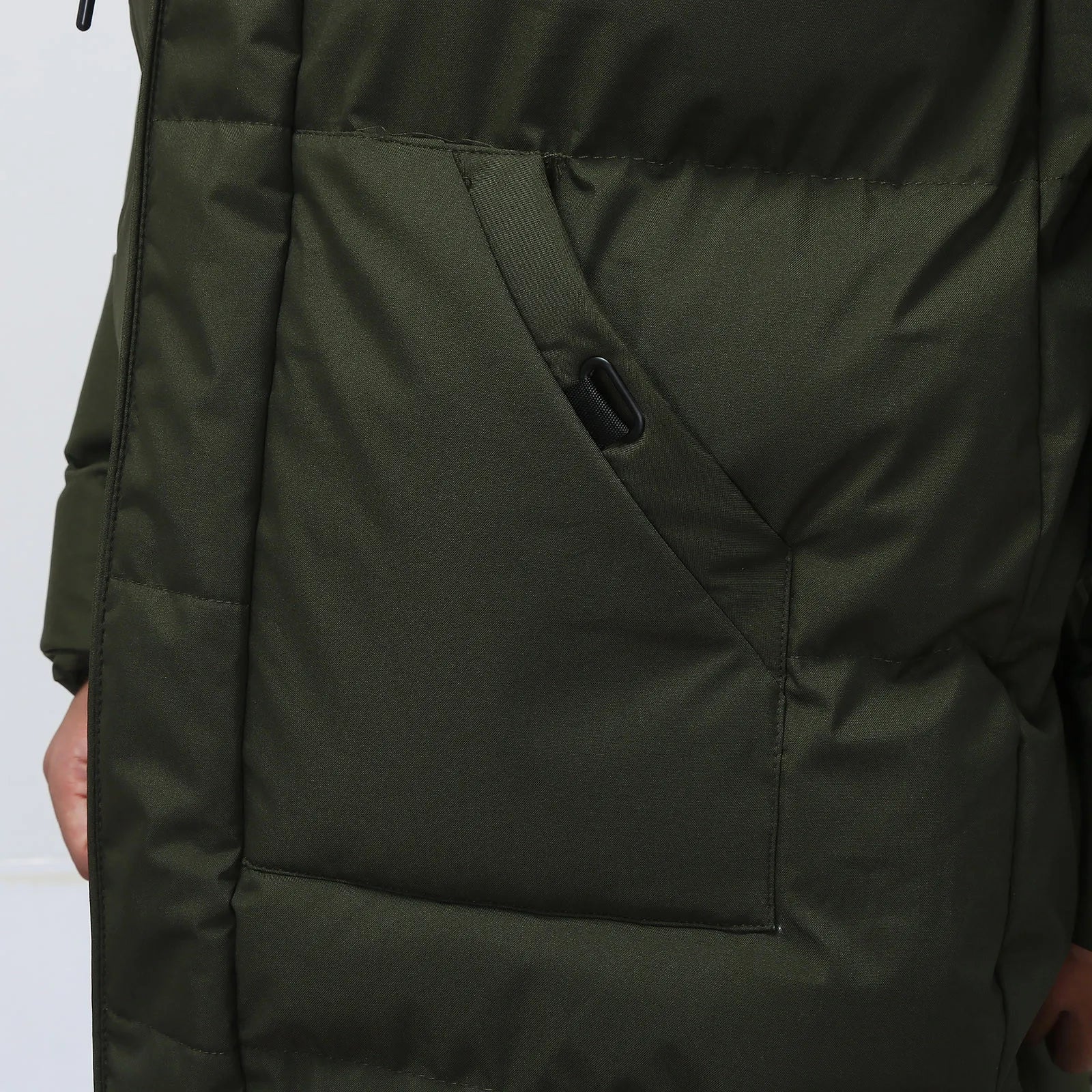 Dario – Hooded Parka in Military Green