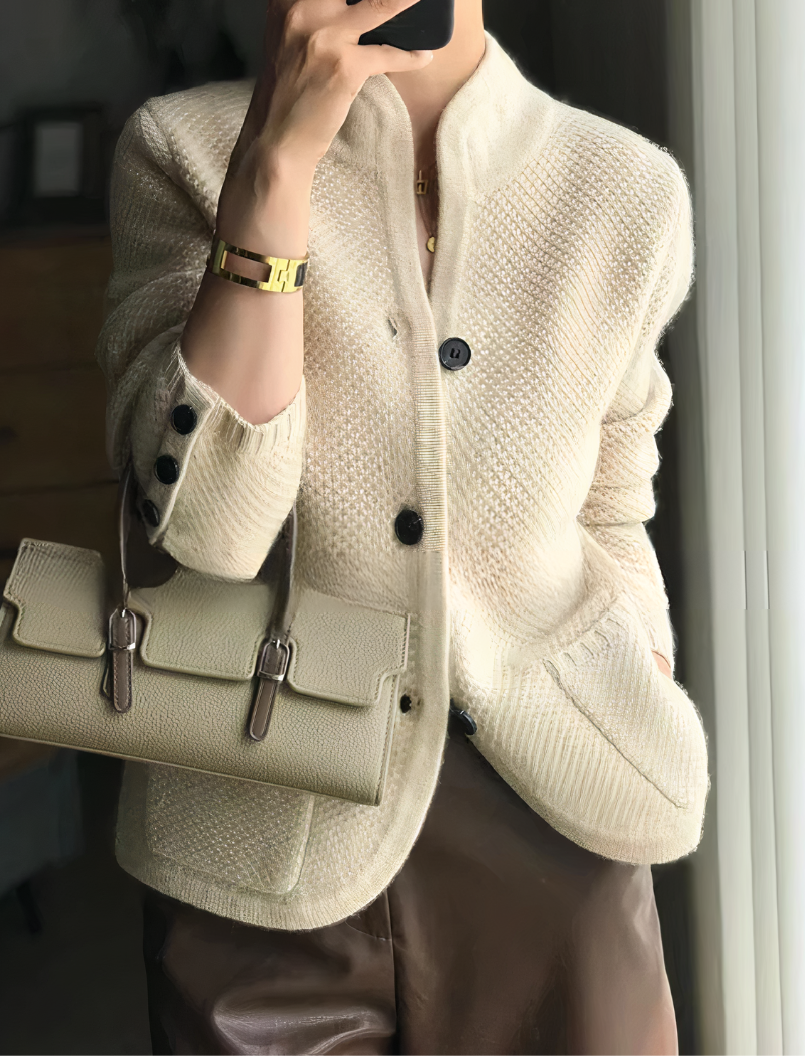 Edda – Cardigan in Beige