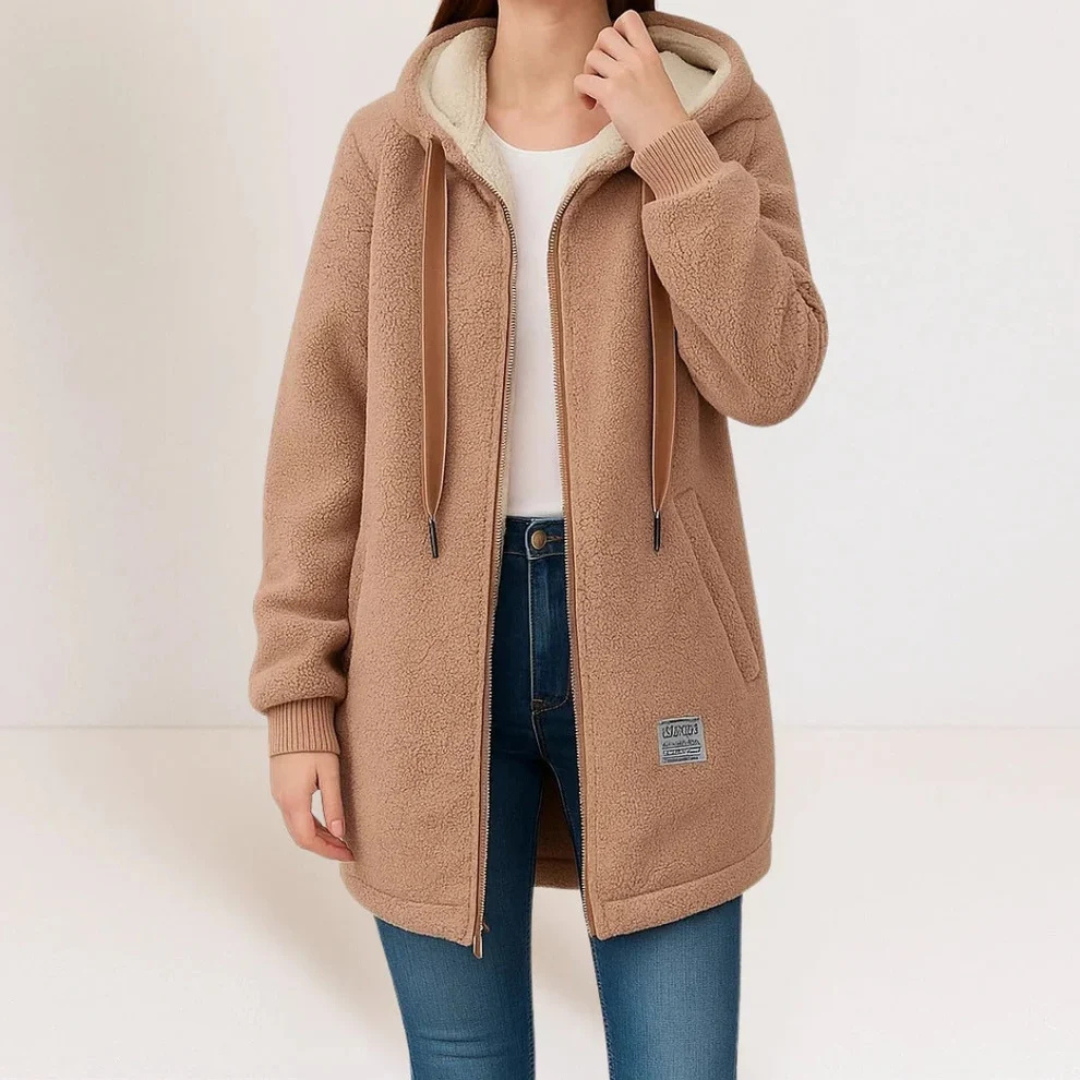 Collene - Cozy and snug hooded jacket