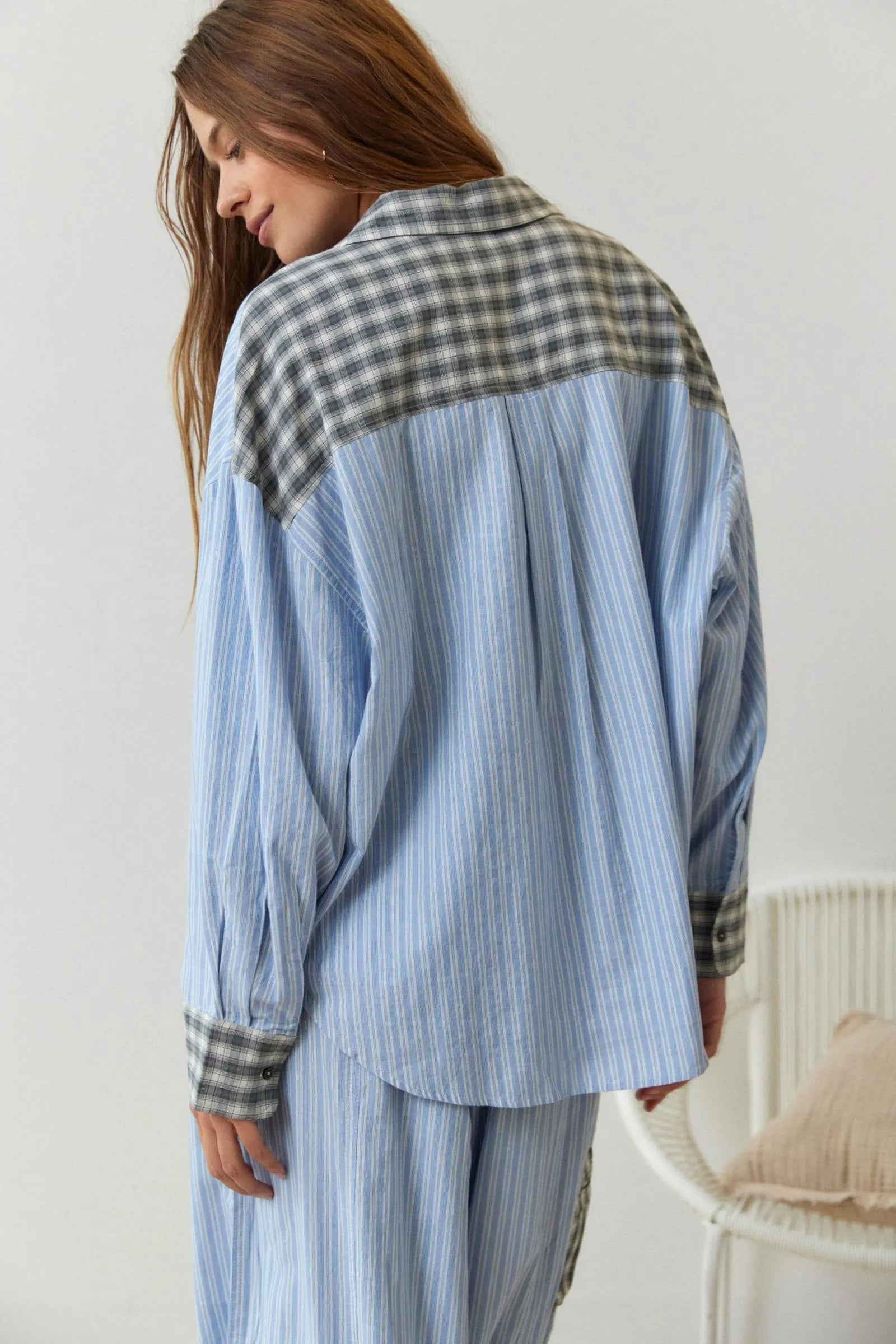Elena – Two-Piece Sleepwear Set in Blue