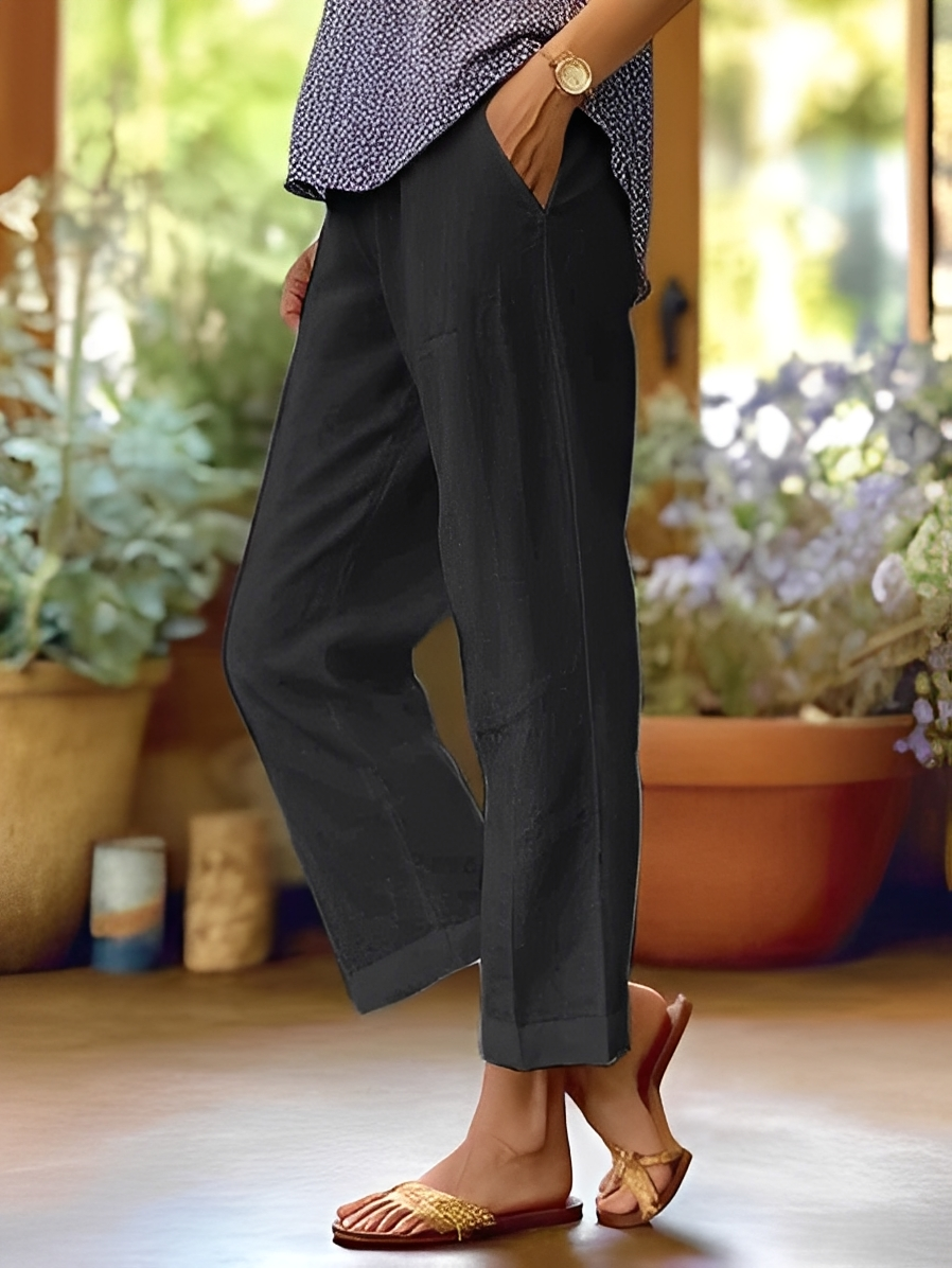 Oona – Summer Trousers in Blue