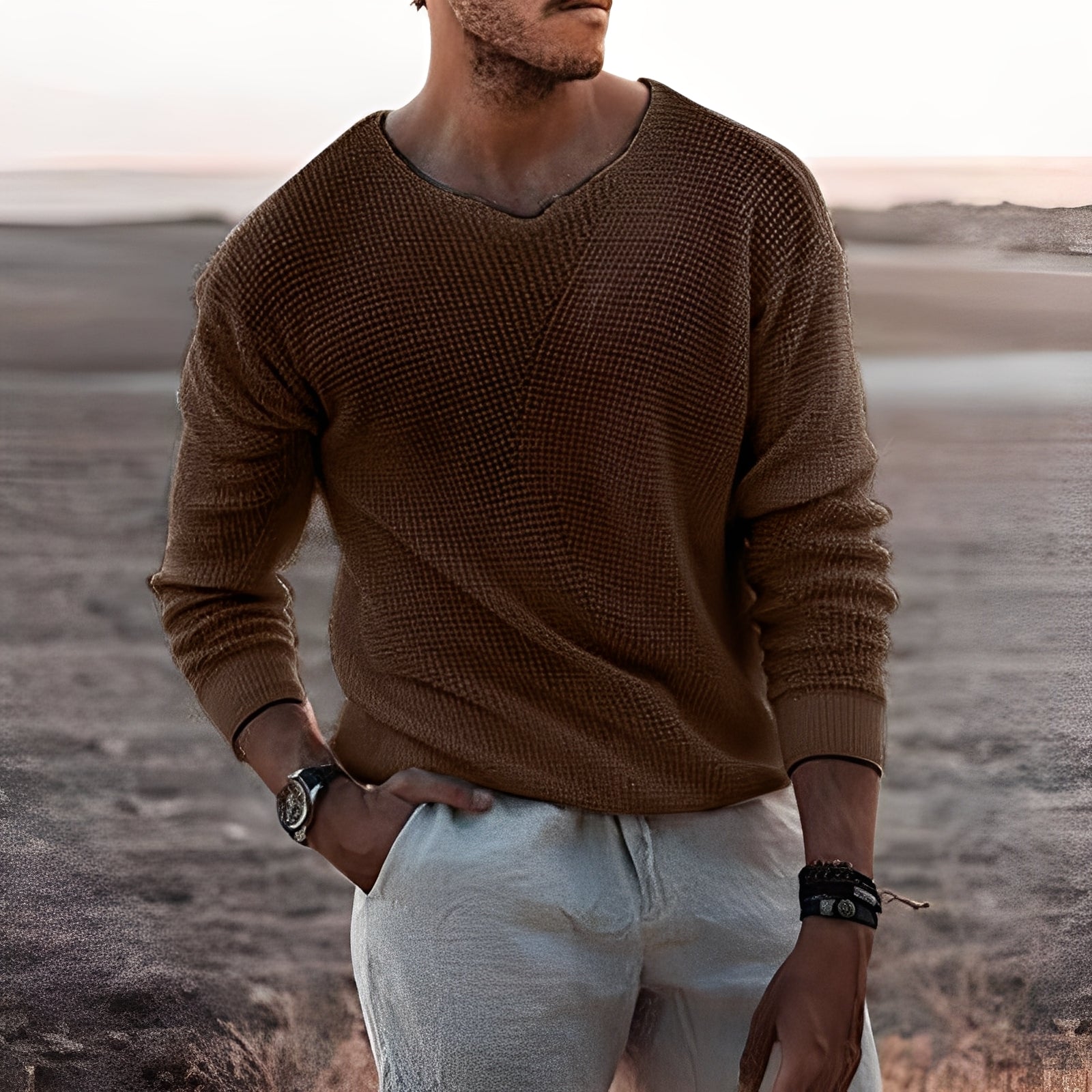 Carlton – Men's Sweater in Gray
