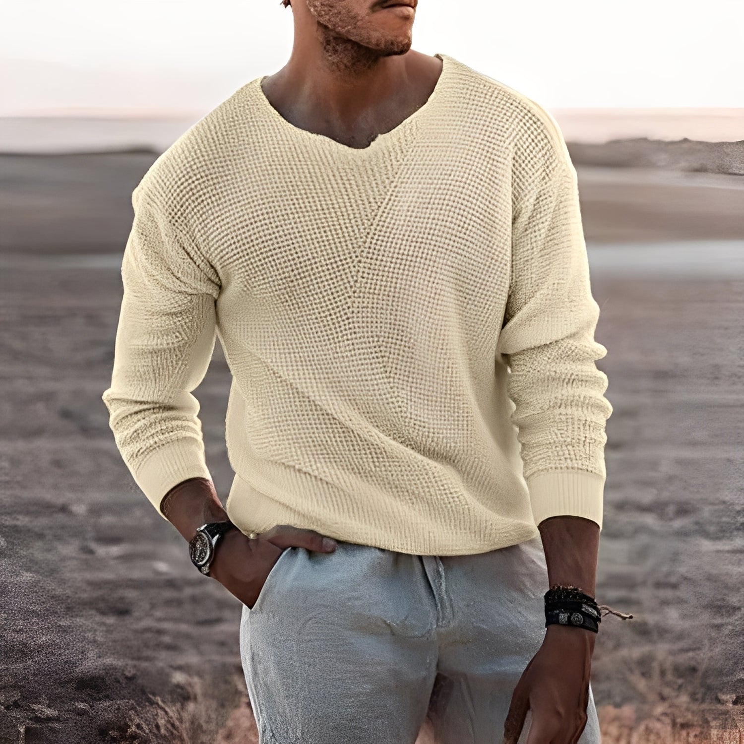 Carlton – Men's Sweater in Brown