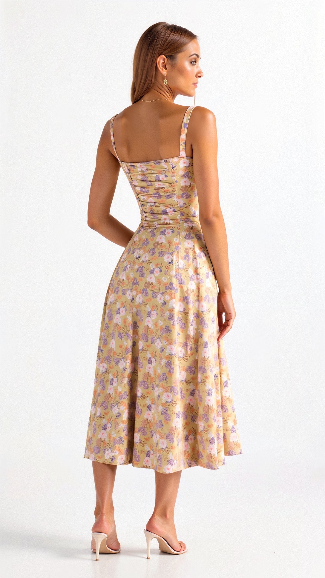 Liana – Midi Dress with Corset Detail product image